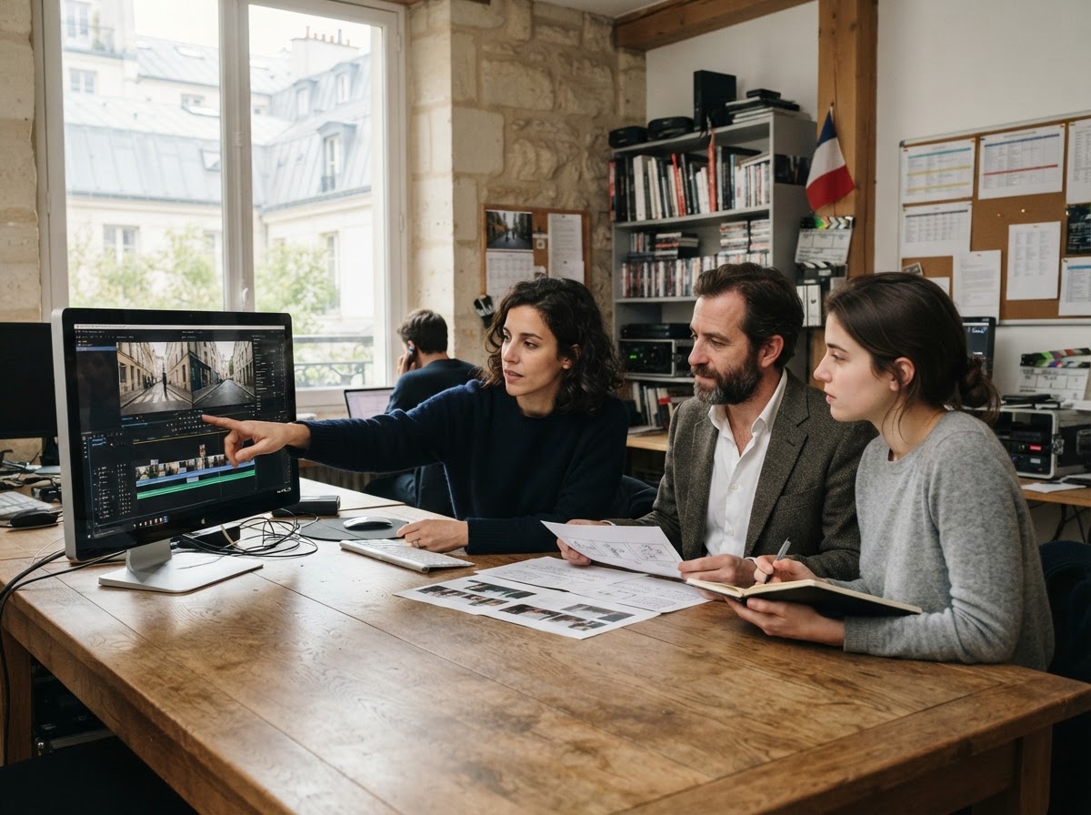 Ciné Cour, équipe travaillant sur les modèles d'analyse de données financières